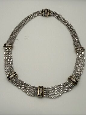 Elegant John Medeiros Lattice Collection Abalone Necklace